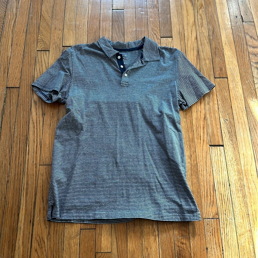 Sz L Tall Gap Polo Navy Stripe